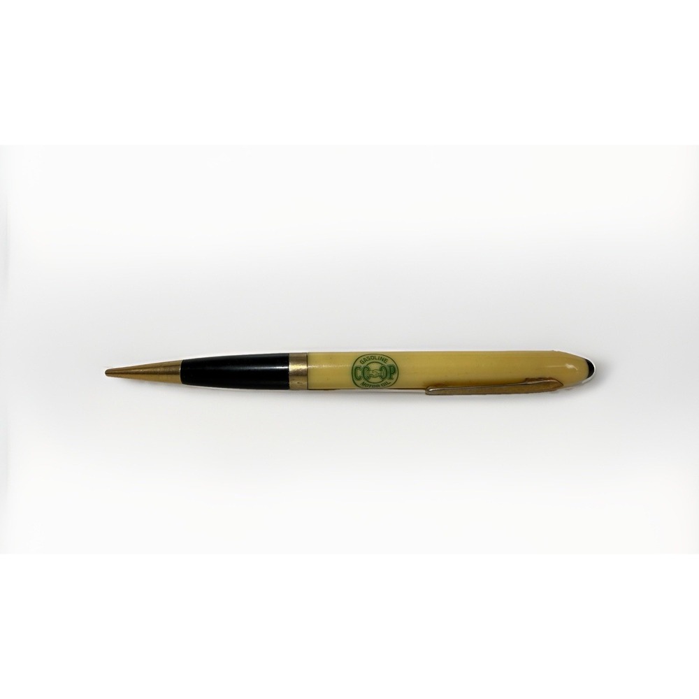 Vintage Gasoline Oil Sample Pencil Gas Advertising Central Co-Op Long Prairie